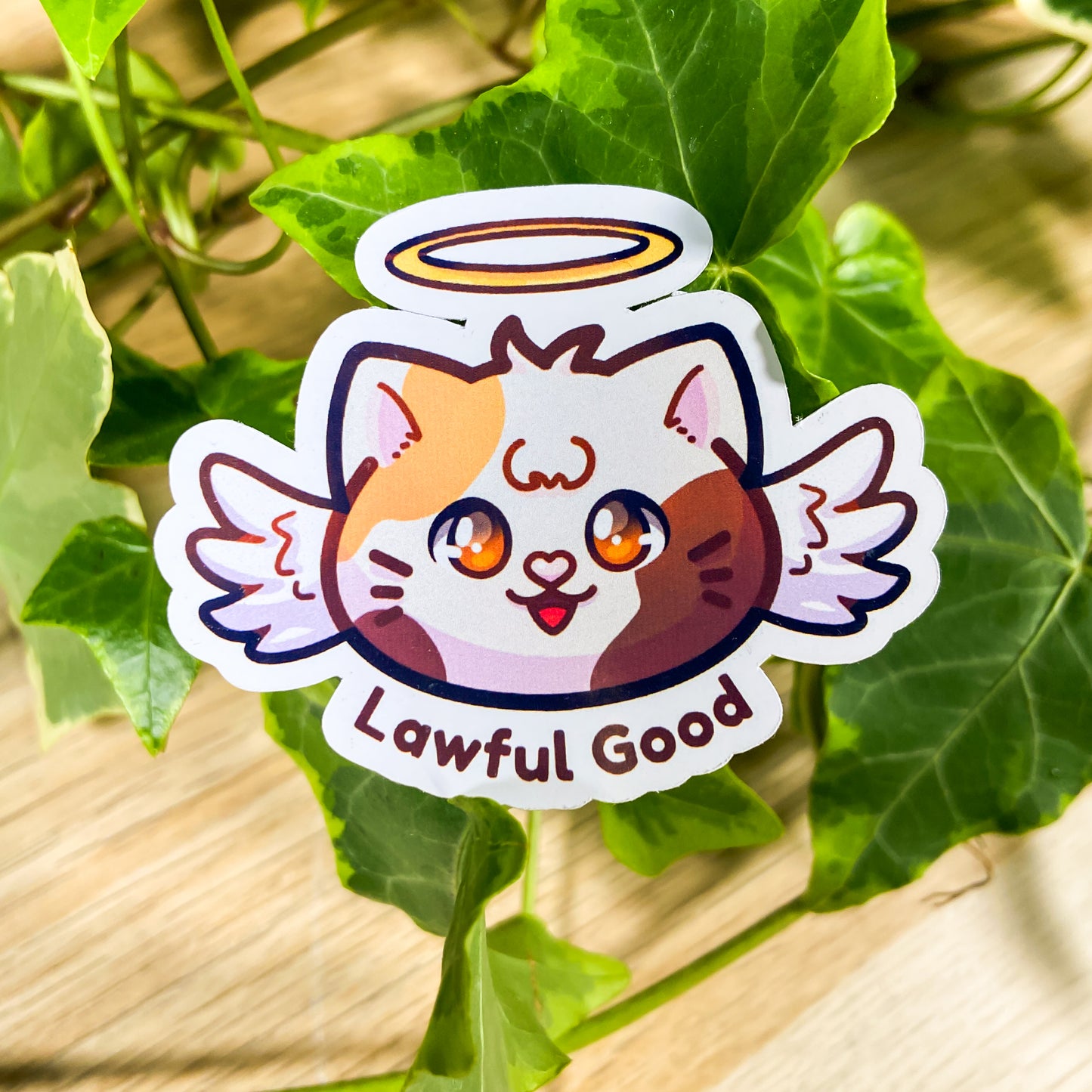 Lawful good cat sticker